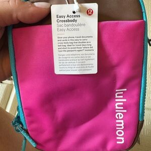 Lululemon Pink and Brown Crossbody Bag
